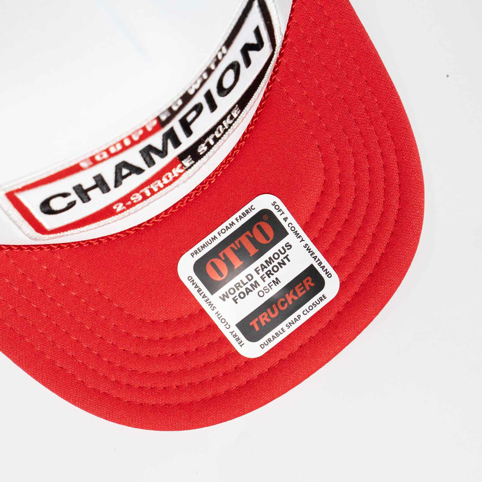 ウィービッグモトWEBIGMOTOCO.チャンピオンピットクルーカーブドビルパッチキャップ