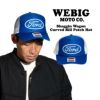 ウィービッグモトWEBIGMOTOCO.シャギンワゴンカーブドビルパッチキャップ