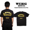 ウィービッグモトWEBIGMOTOCO.キャメルスモーカークロスTシャツ