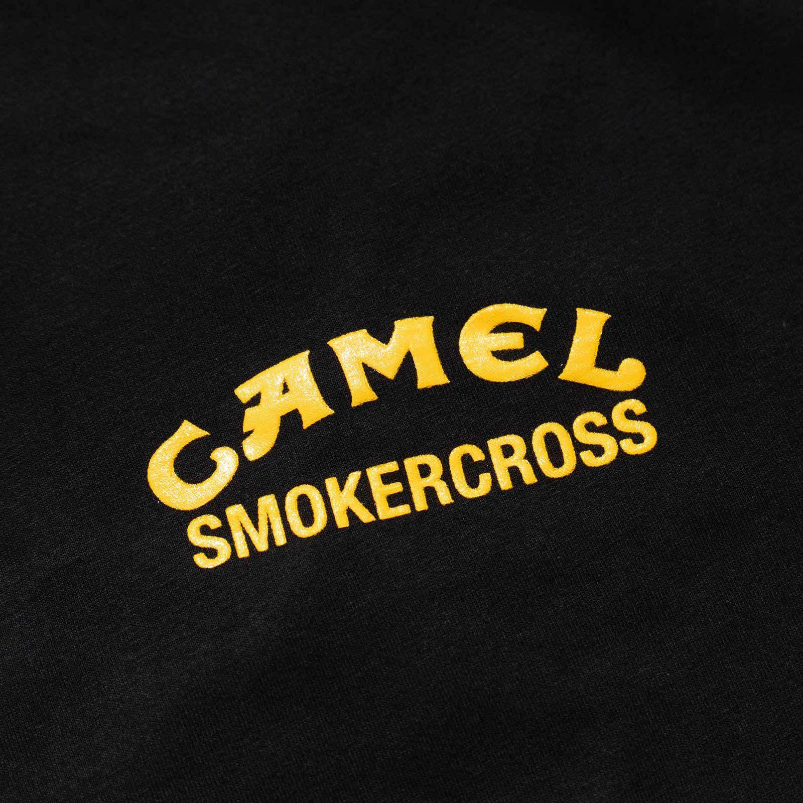 ウィービッグモトWEBIGMOTOCO.キャメルスモーカークロスTシャツ