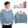 リーバイスLEVI'Sタイプ3シェルパトラッカージャケットライトストーンウォッシュ
