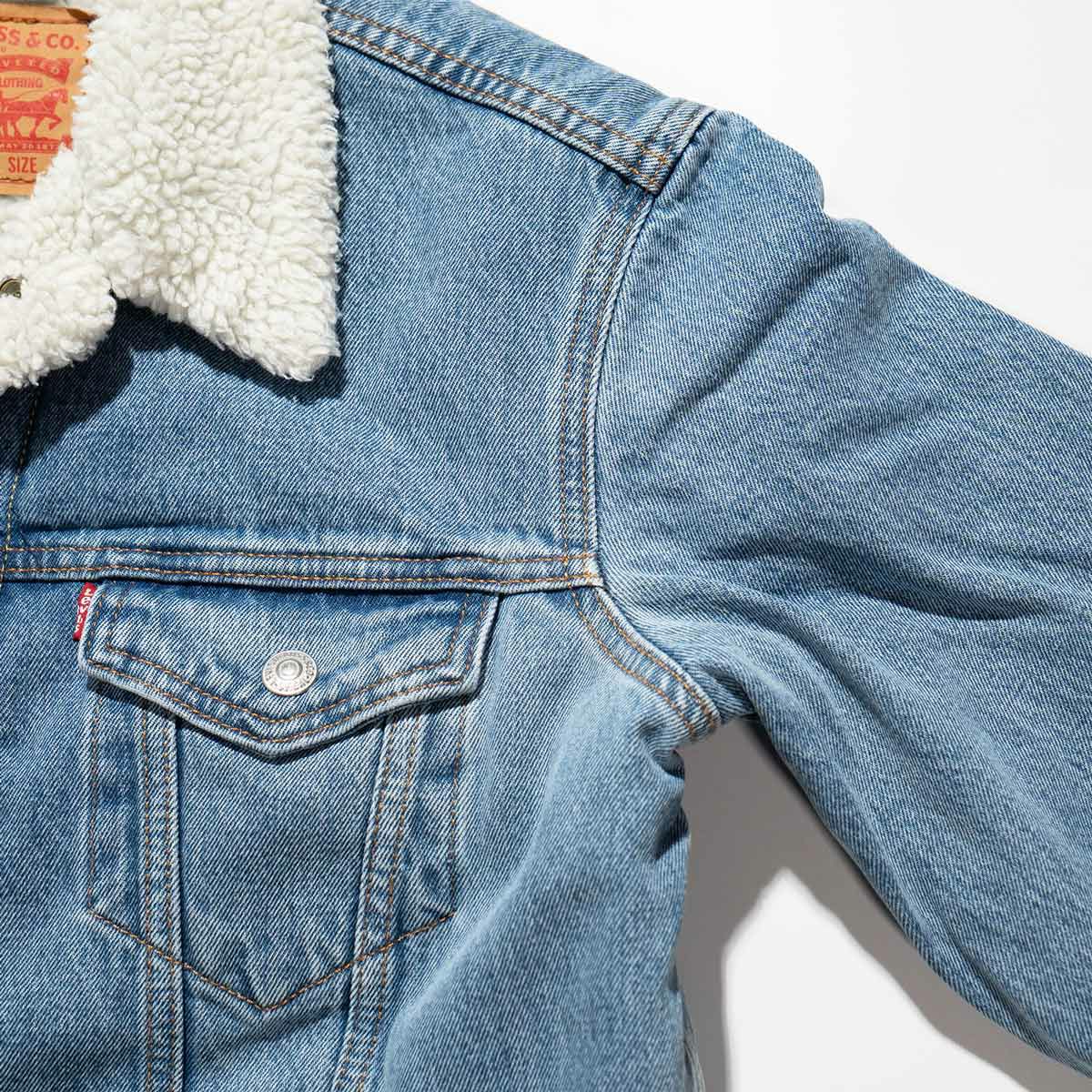 リーバイスLEVI'Sタイプ3シェルパトラッカージャケットライトストーンウォッシュ