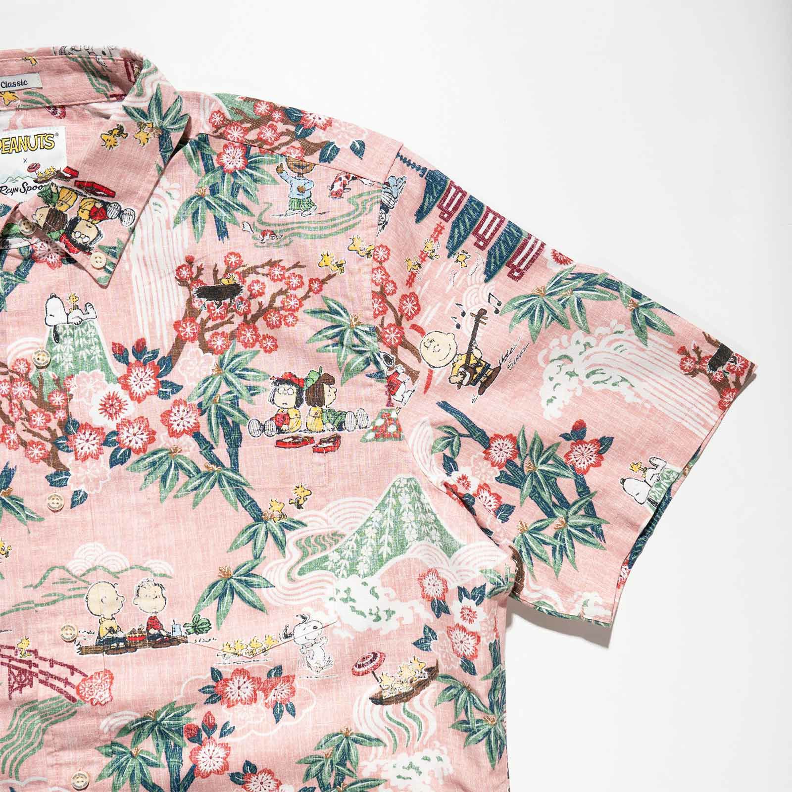 レインスプーナー×ピーナッツREYNSPOONERXPEANUTS半袖アロハシャツピーナッツインジャパン