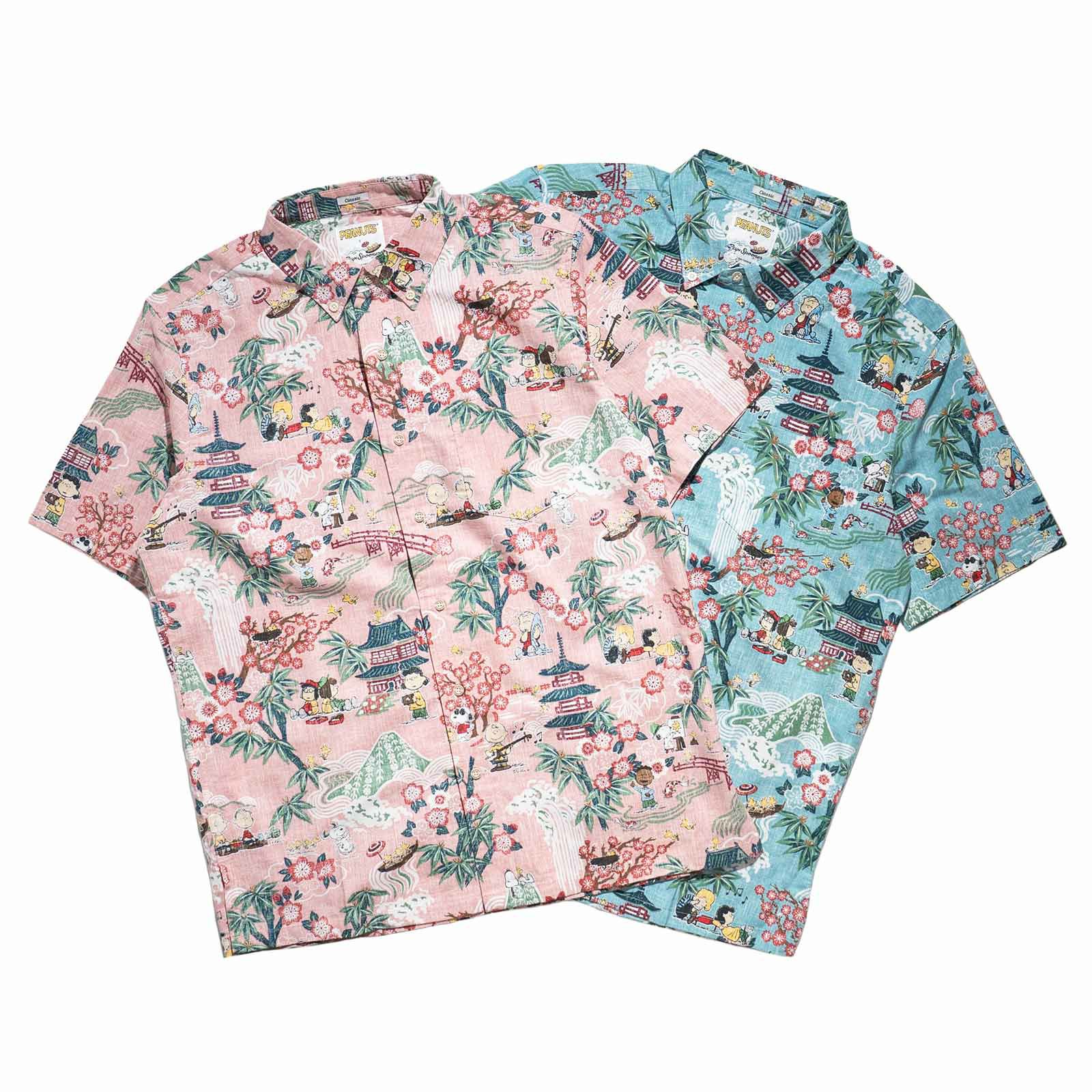 レインスプーナー×ピーナッツREYNSPOONERXPEANUTS半袖アロハシャツピーナッツインジャパン