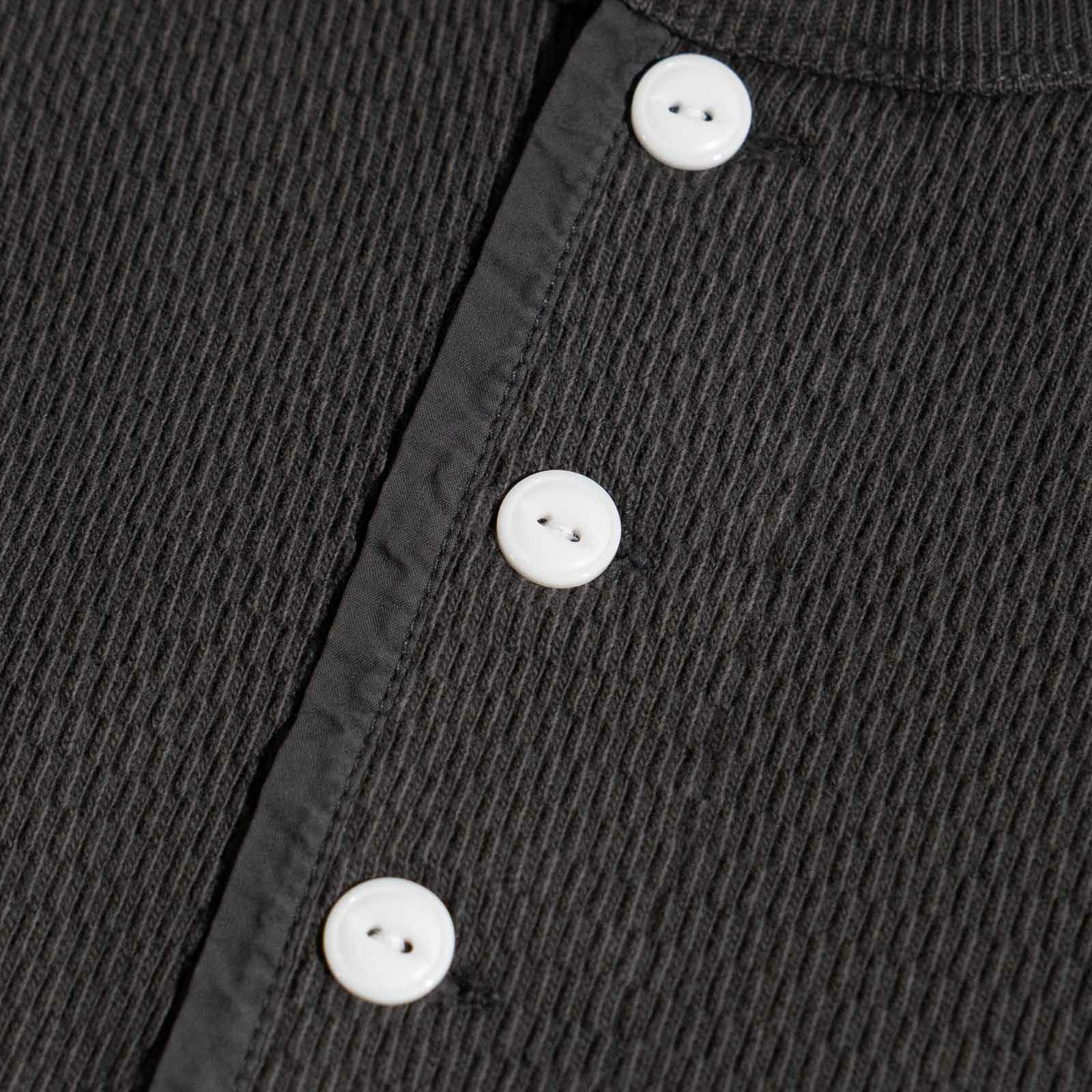 ヘルスニットHealthknit22024サーマルキングラッセルハニカムヘンリーネック長袖TシャツJalana別注ピグメントダイ