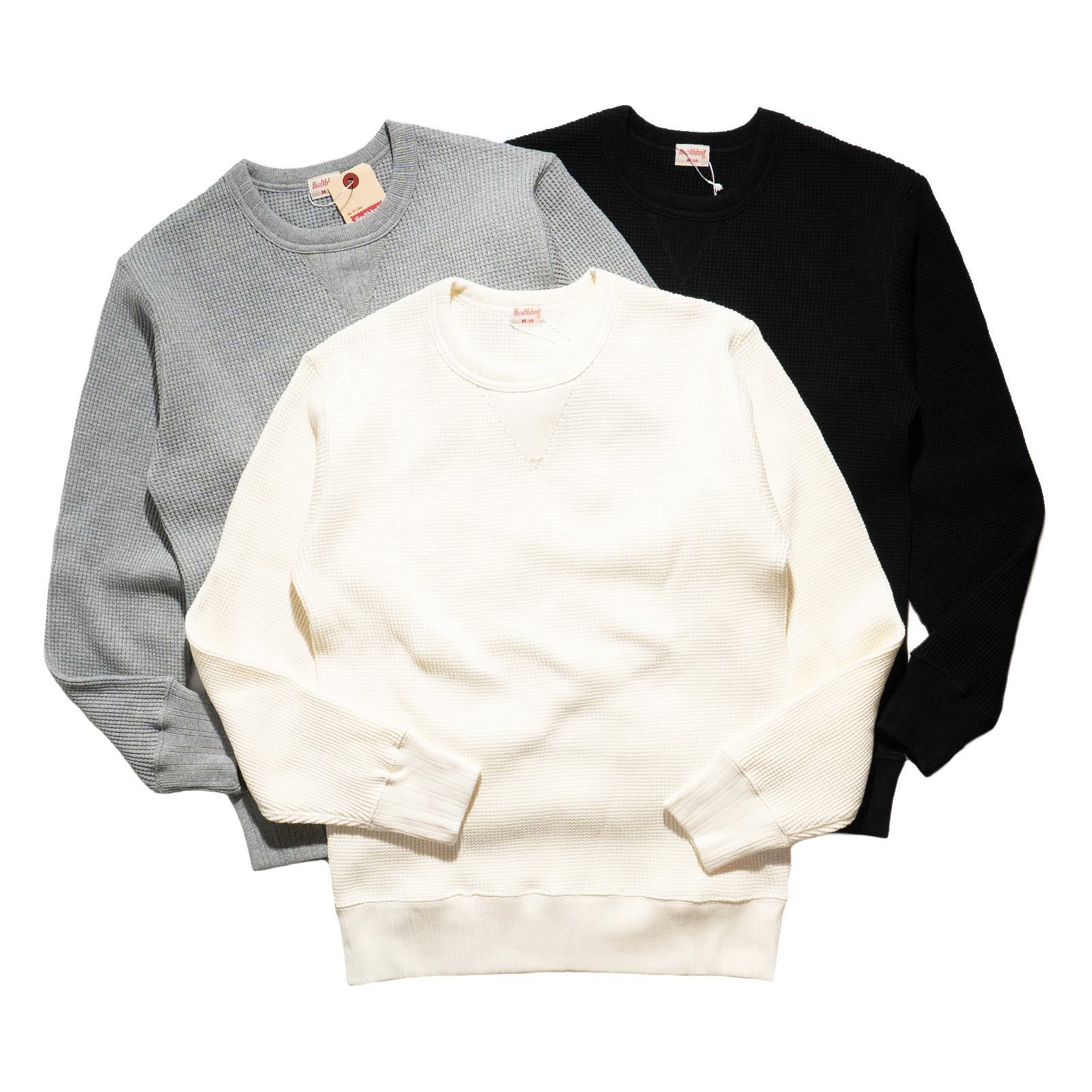 ヘルスニットHealthknit993スーパーヘビーワッフル長袖Tシャツ