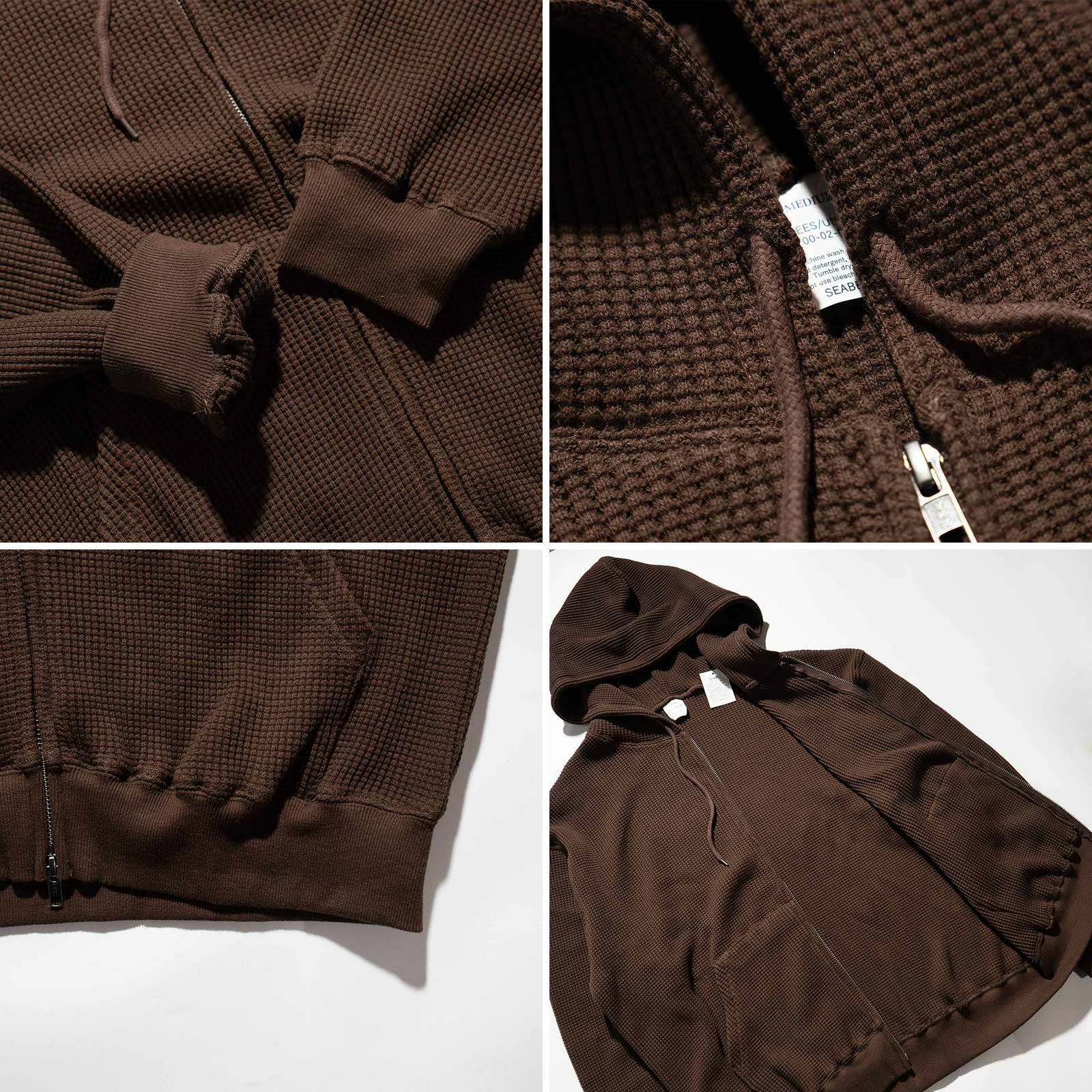 シービーズSEABEESヘビーウェイトサーマルフルジップフーディ