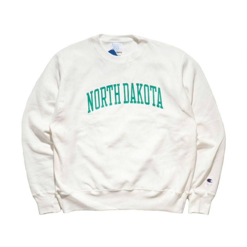 UNIVERSITYOFNORTHDAKOTAオフィシャルクルーネックカレッジスウェットチャンピオンリバースウィーブ