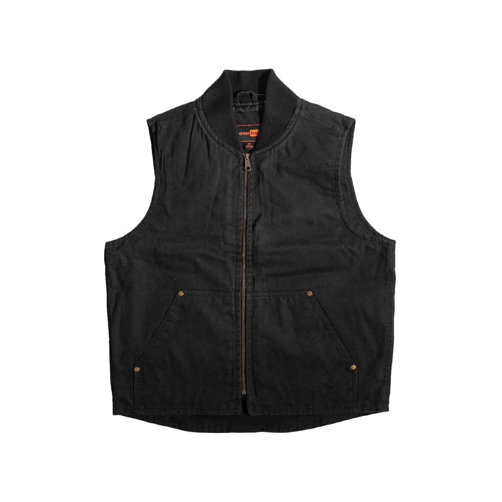 コーナーストーンCornerStoneCSV40ウォッシュドダッククロスベスト