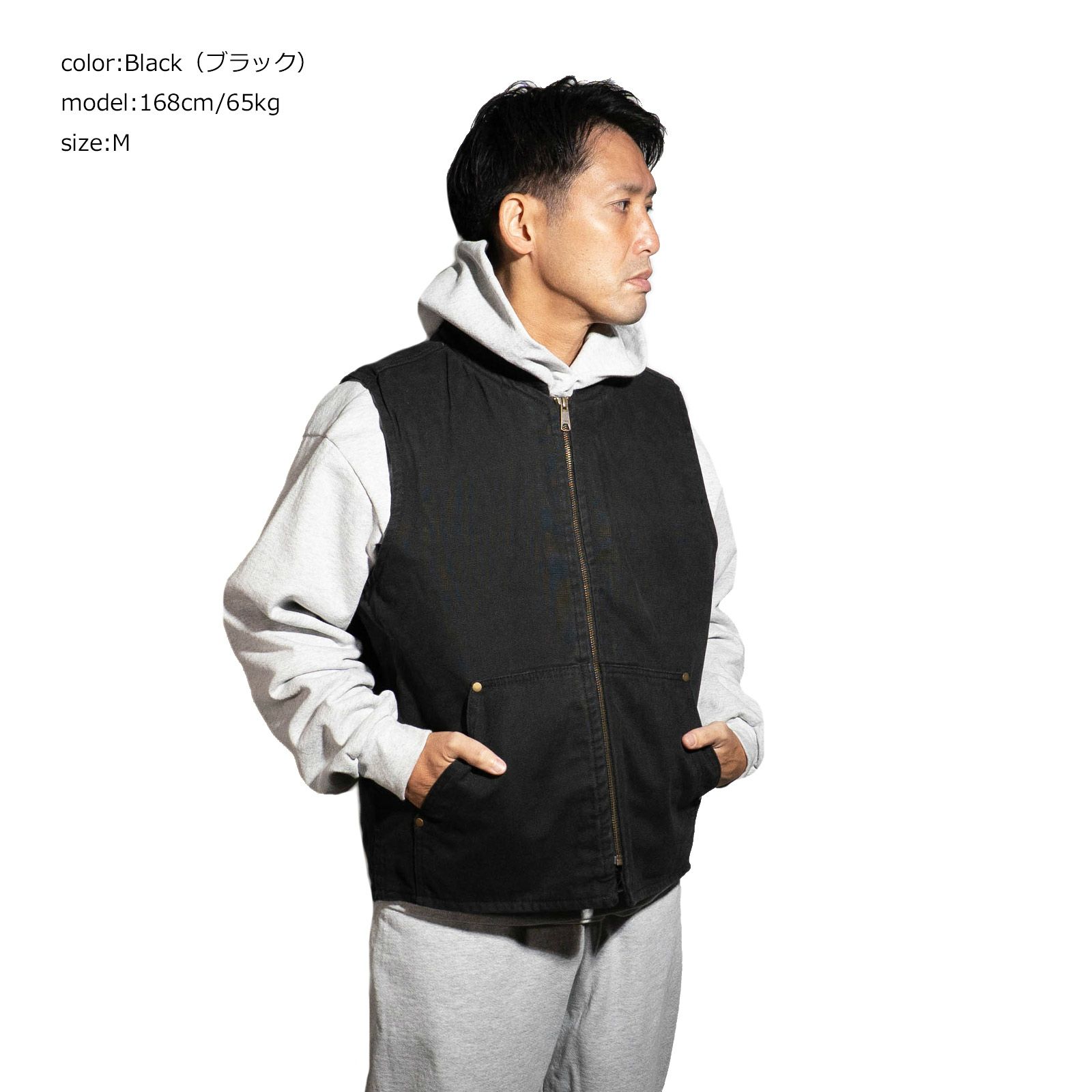 コーナーストーンCornerStoneCSV40ウォッシュドダッククロスベスト