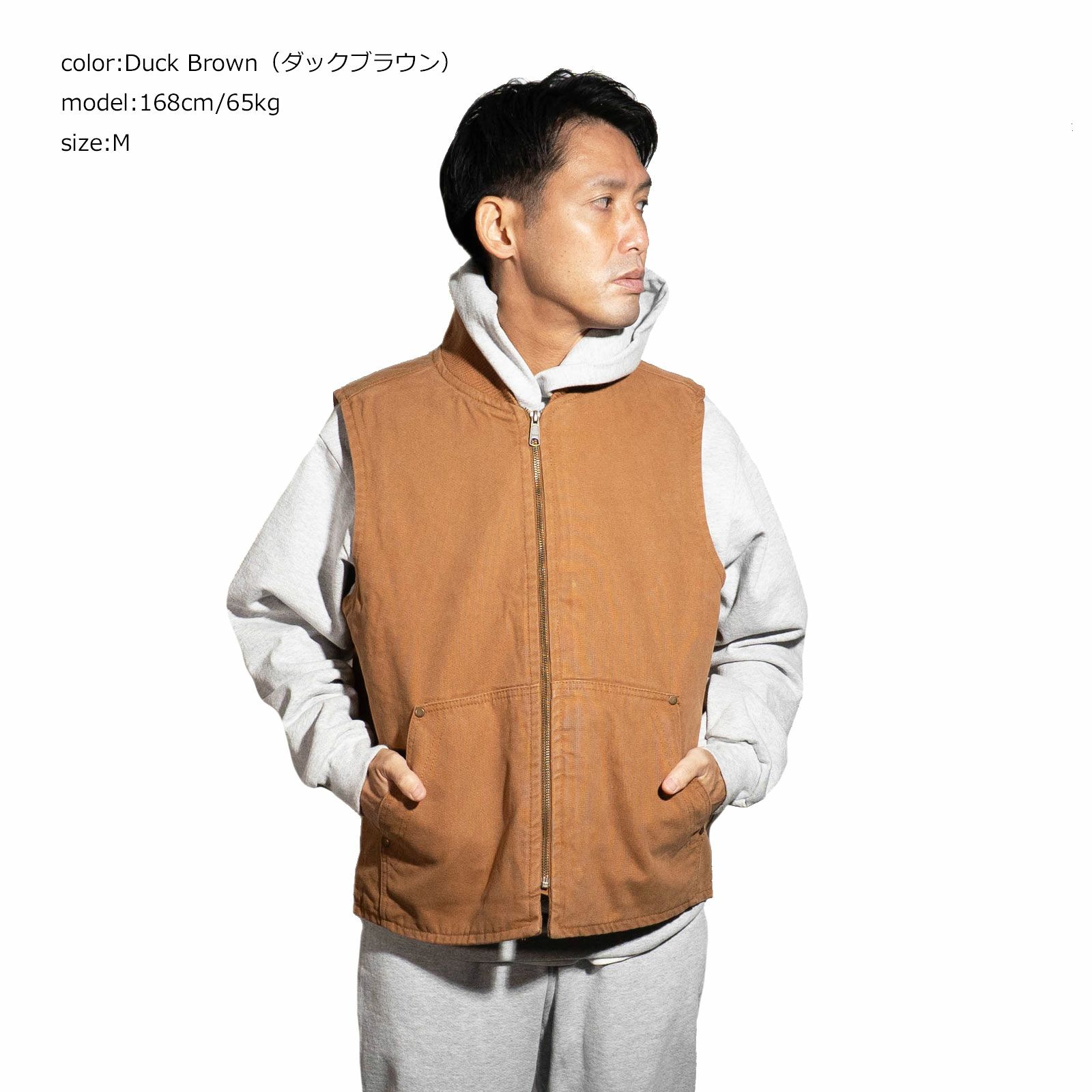 コーナーストーンCornerStoneCSV40ウォッシュドダッククロスベスト