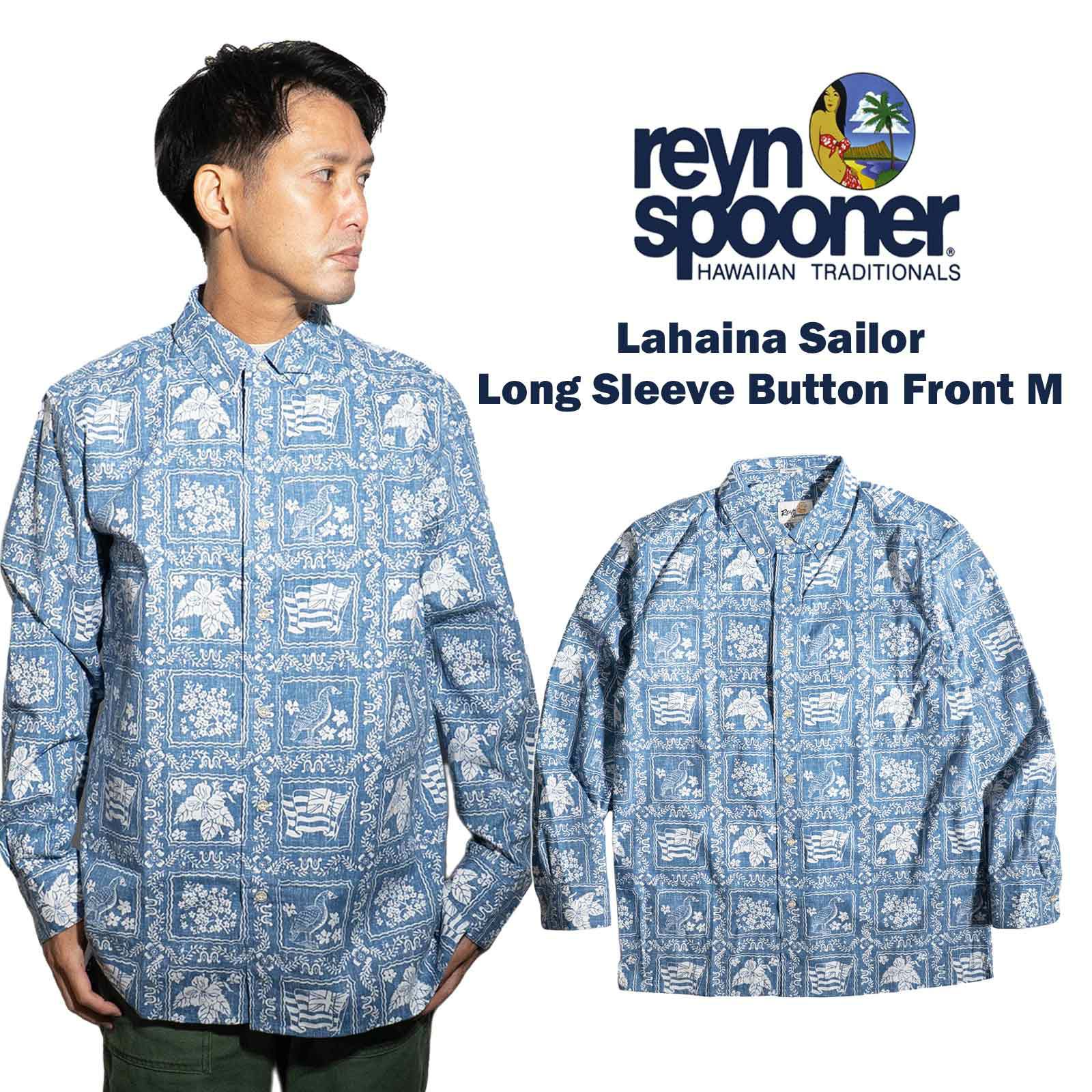 レインスプーナーREYNSPOONERラハイナセーラーロングスリーブシャツブルー