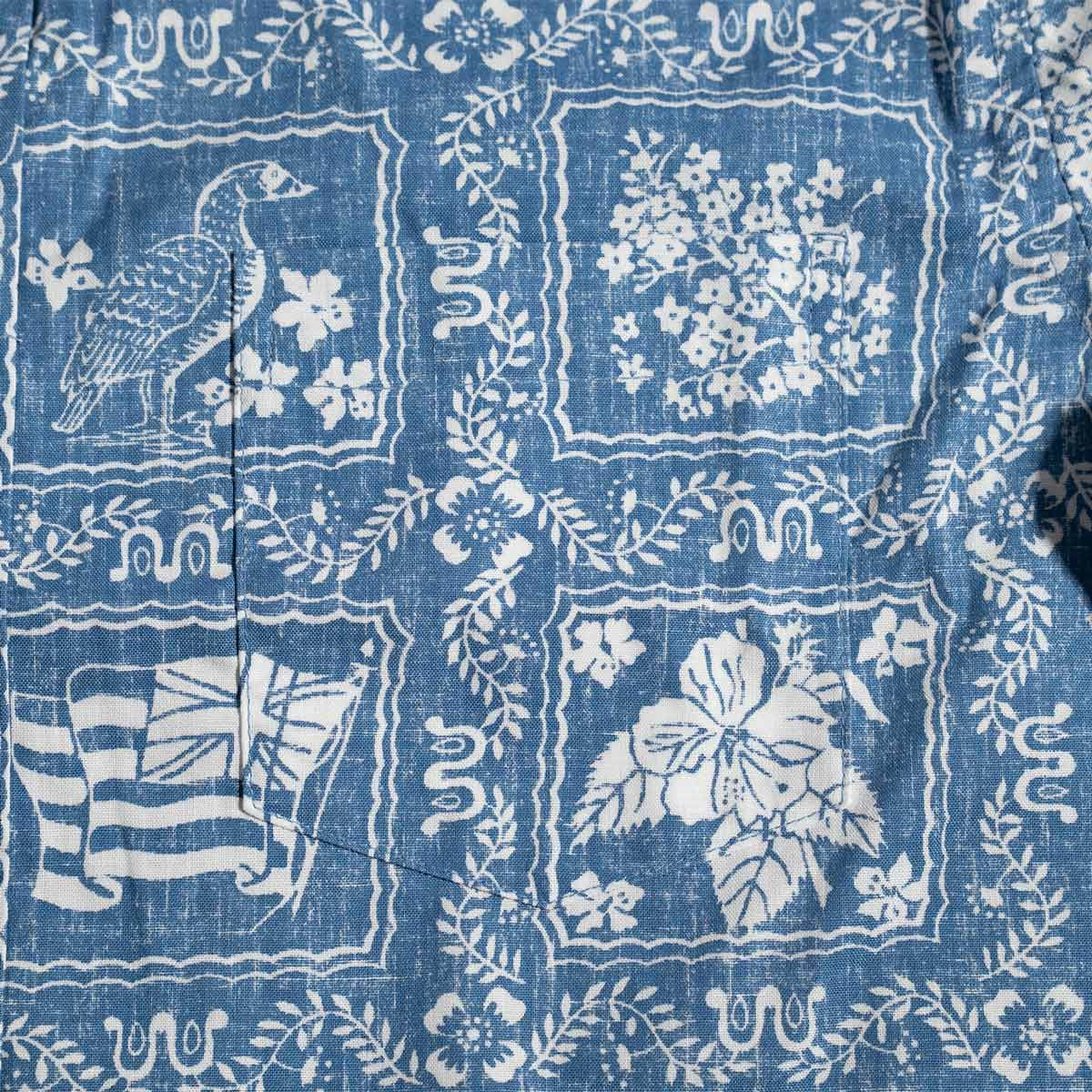 レインスプーナーREYNSPOONERラハイナセーラーロングスリーブシャツブルー