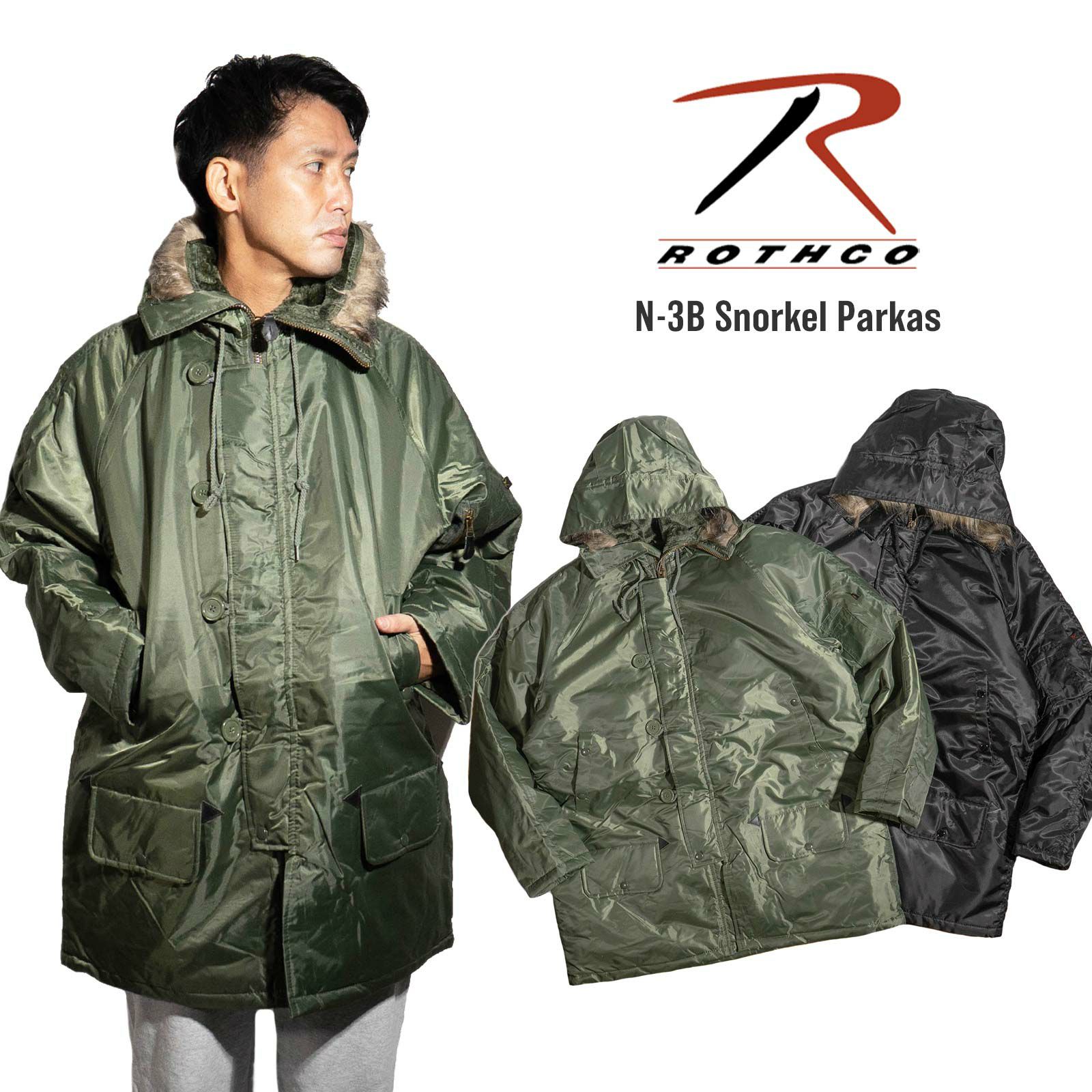 ロスコROTHCON-3Bスノーケルパーカ