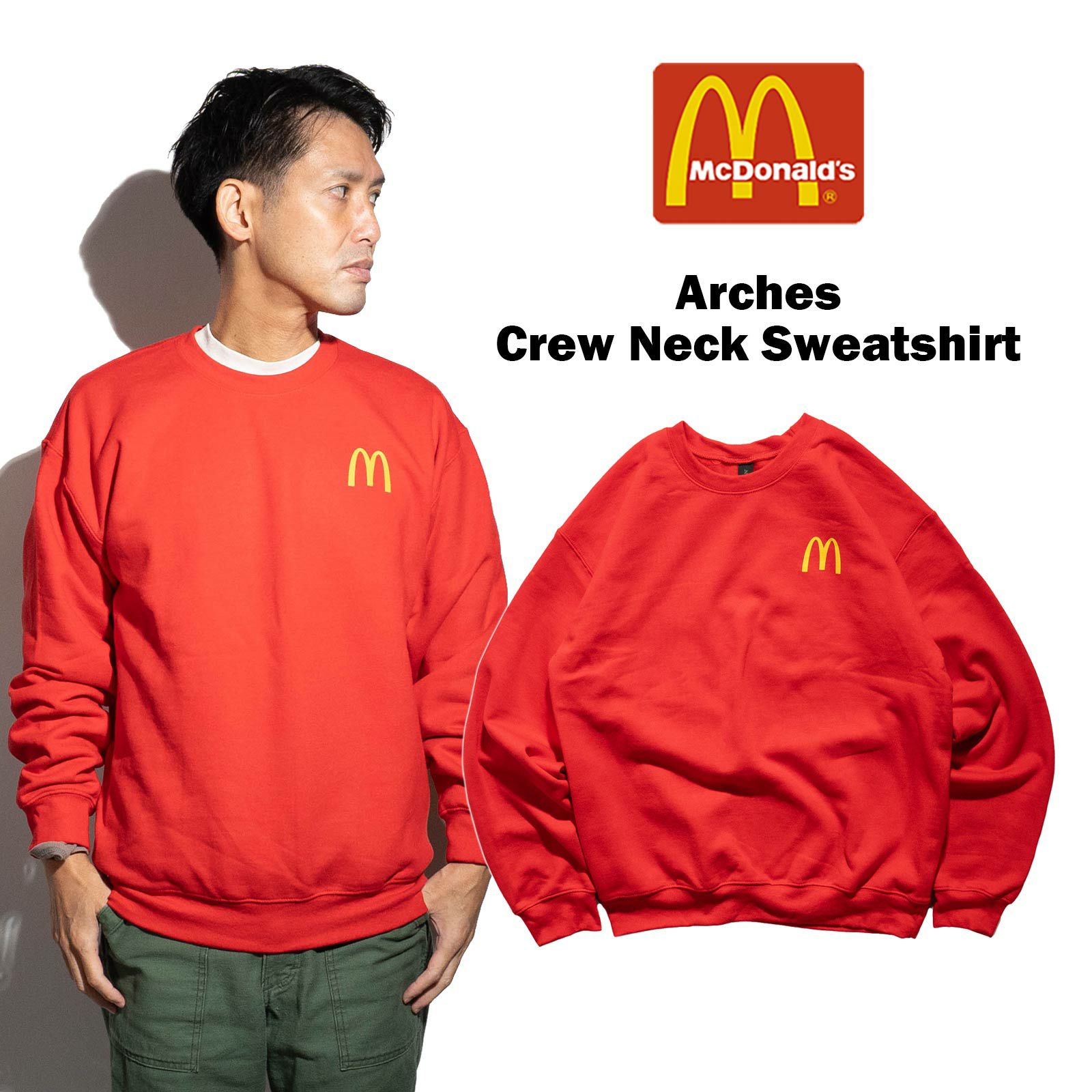 マクドナルドMcDonald’sアーチーズクルーネックスウェットシャツ