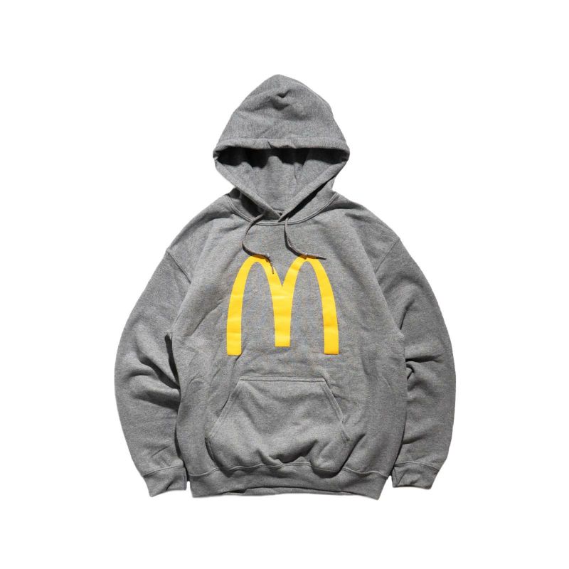 マクドナルドMcDonald’sアーチロゴバリューフーディーグレー