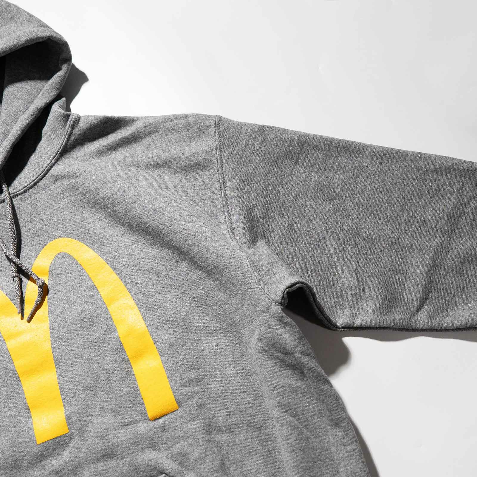 マクドナルドMcDonald’sアーチロゴバリューフーディーグレー