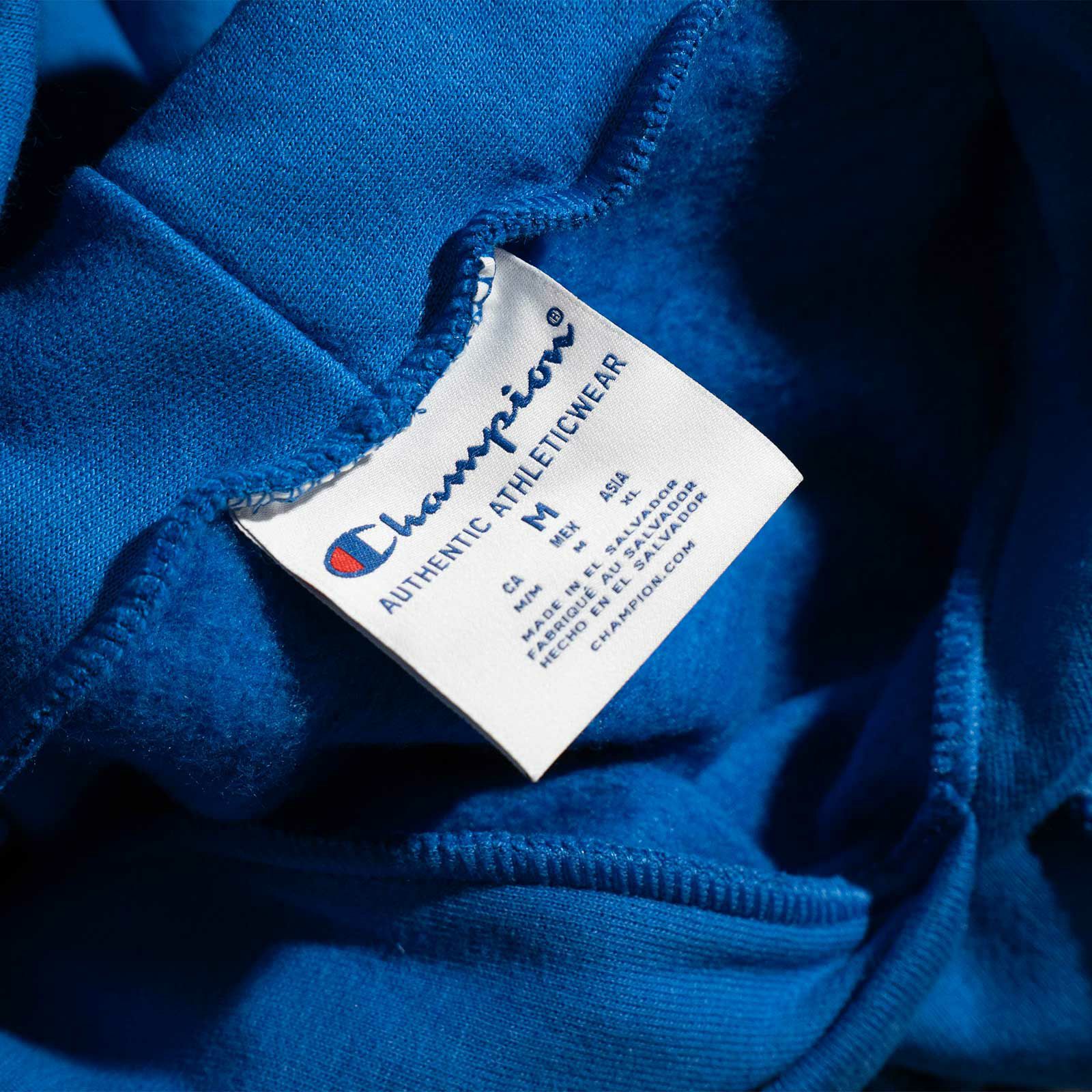 マクドナルドMcDonald’sアーチロゴチャンピオンボディスウェットシャツブルー