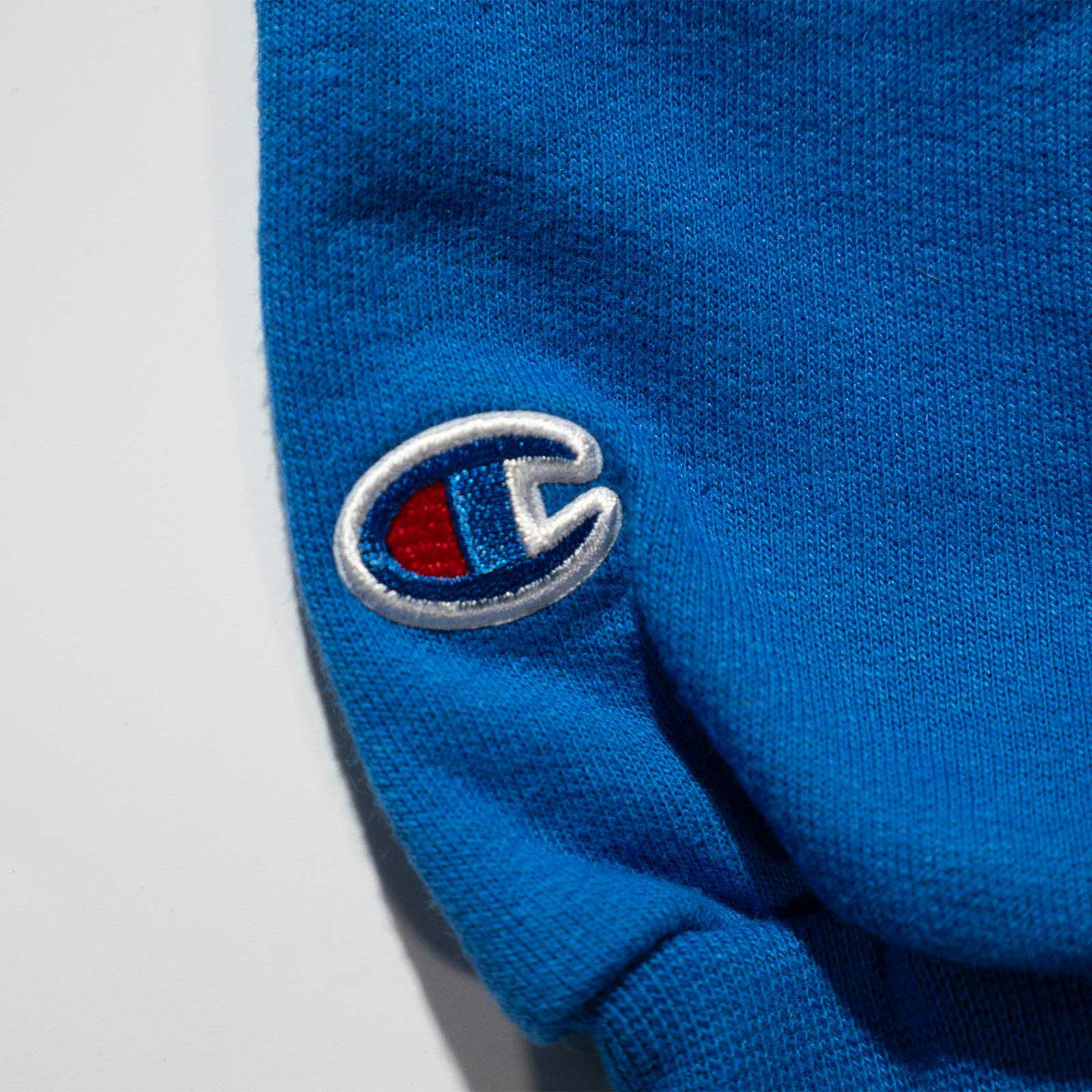 マクドナルドMcDonald’sアーチロゴチャンピオンボディスウェットシャツブルー