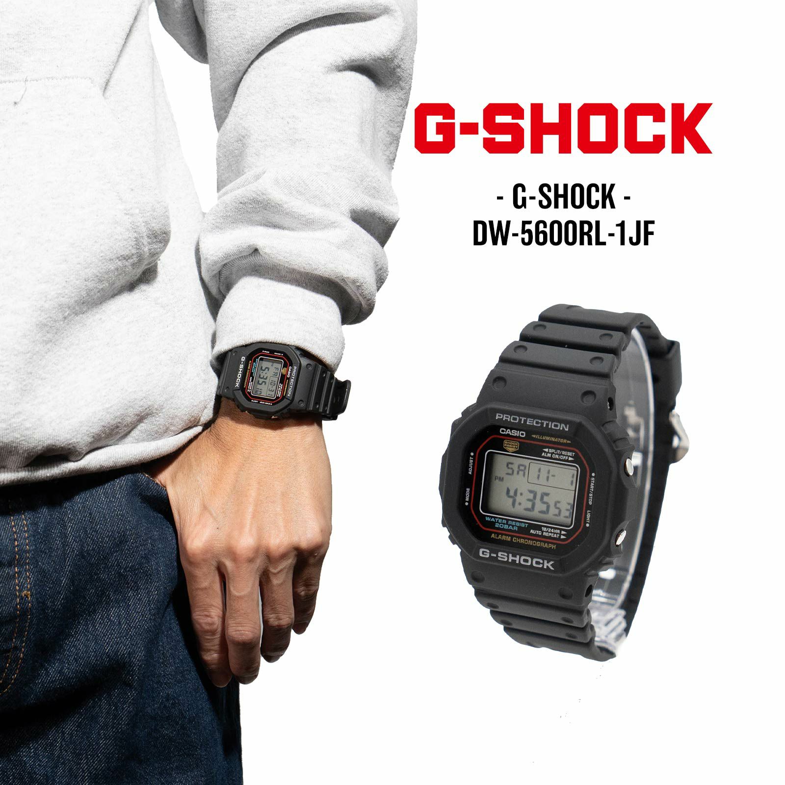 カシオGショックCASIOG-SHOCKDW-5600RL-1