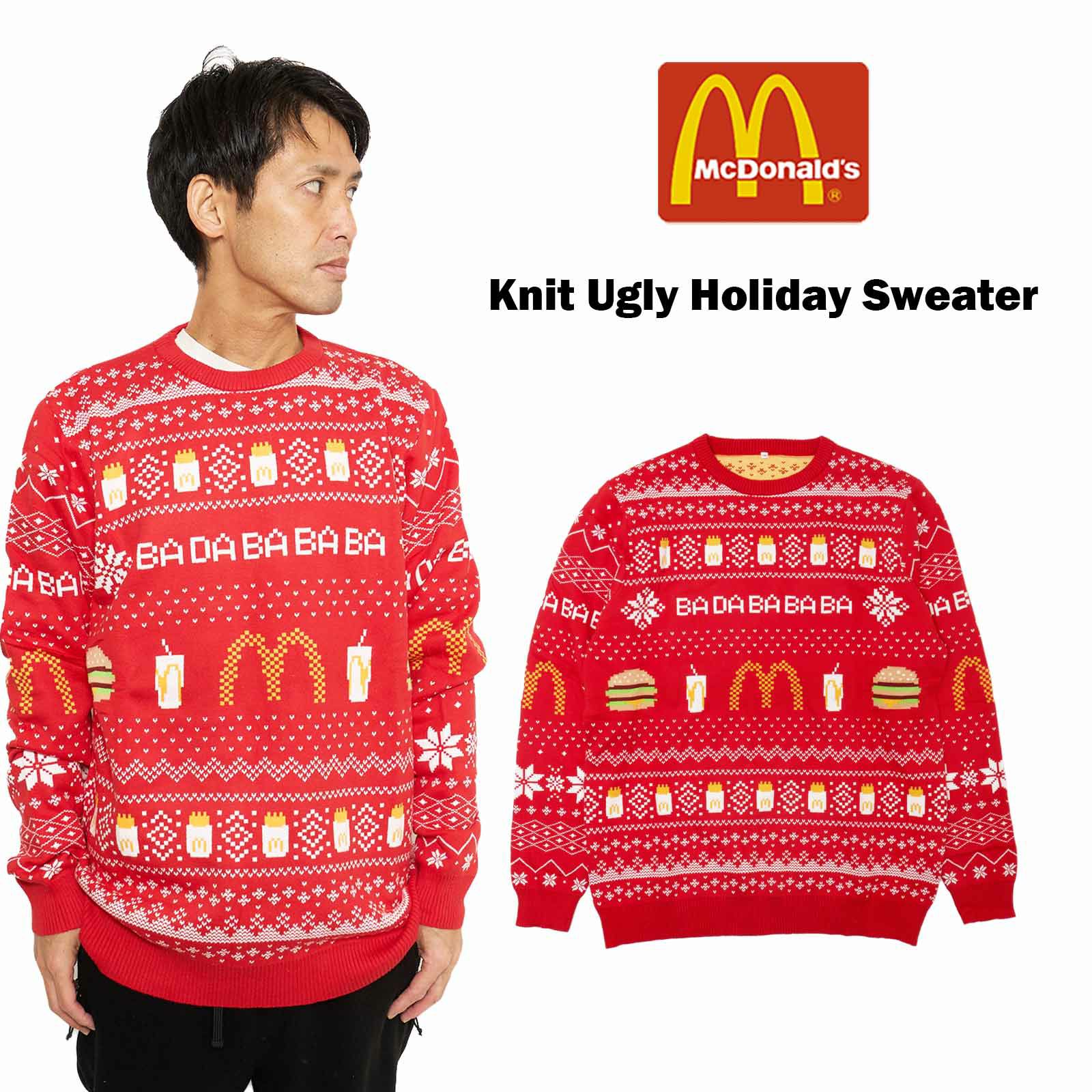 マクドナルドMcDonald’sアグリーホリデーコットンセーター