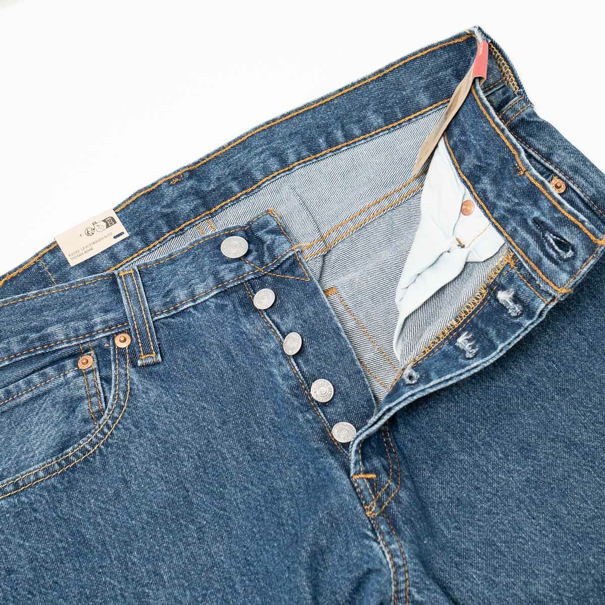 リーバイスLEVI’S501-0194ボタンフライストレートジーンズダークストーンウォッシュ